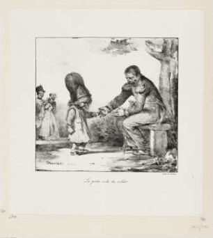 Le petite école du soldat, Blatt 9 der Folge "Sammlung von Skizzen für kleine Kinder"