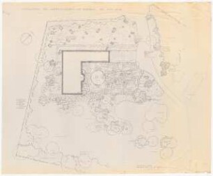 Garten Koch, Oelsnitz: Lageplan mit Pflanzplan 1:100