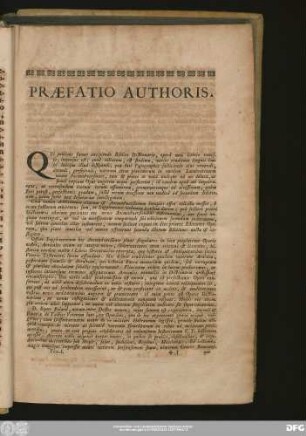Praefatio Authoris.
