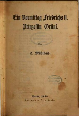 Historische Characterbilder : Von L. Mühlbach, 4