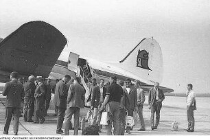 Dresden. Lufthansa Flugverkehr, 1957