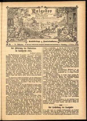 Ausgabe vom Sonntag, den 02. Oktober 1904.