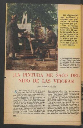 ¡La pintura me sacó del nido de las vapores!