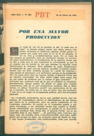 Por una mayor producción