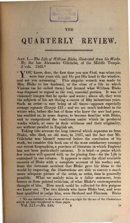 The quarterly review. 117 = No. 233 - 234. 1865