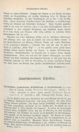 217-233 Empfehlenswerthe Schriften