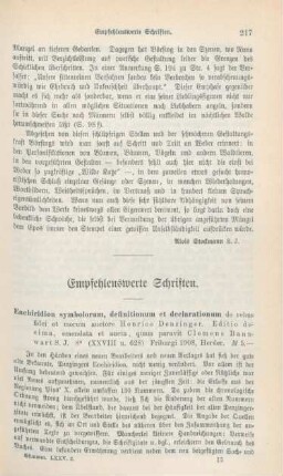 217-233 Empfehlenswerthe Schriften