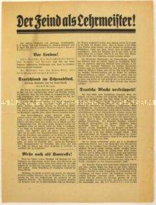 Flugblatt der Deutschnationalen Volkspartei gegen den Dawes-Plan