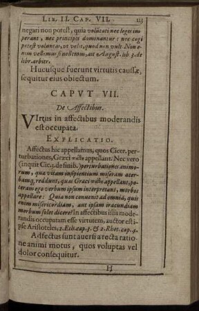 Caput VIII. De Affectibus.