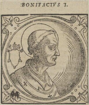 Bildnis von Papst Bonifacius I.