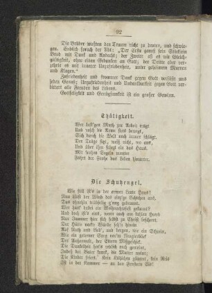 Thätigkeit.