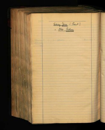 Conny Jens [Pseud.] s. Otto Bohm.