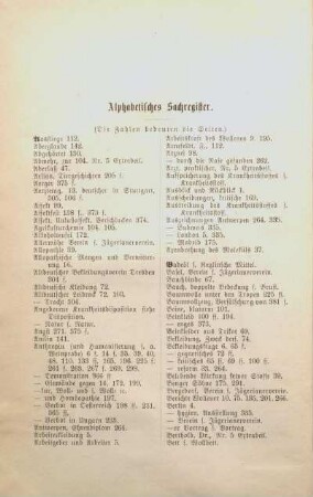 Alphabetisches Sachregister