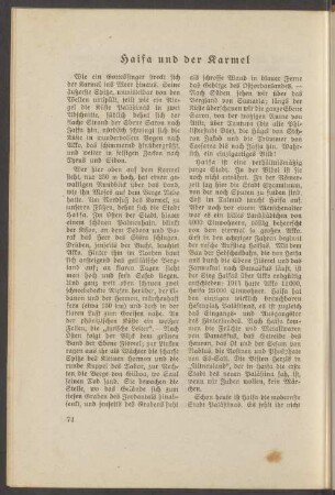 Haifa und der Karmel