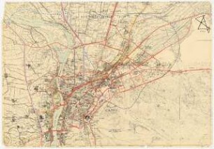 Sportfield Kairo: Verkehrsplan 1:25000, (von Inv.nr. 39369)