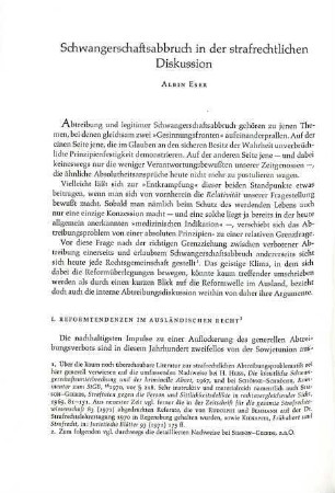 238-253 Schwangerschaftsabbruch in der strafrechtlichen Diskussion