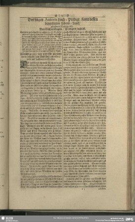 Des seligen Autoris Leich-Predigt, samt dessen beygefügten Lebens-Lauff, gehalten in Dantzig 1682