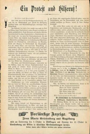 Verbreitung sozialdemokratischer Flugschriften im Amtsbezirk Säckingen