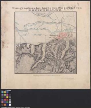 Topografische Karte der Umgebung von Freienwalde, Probekarte