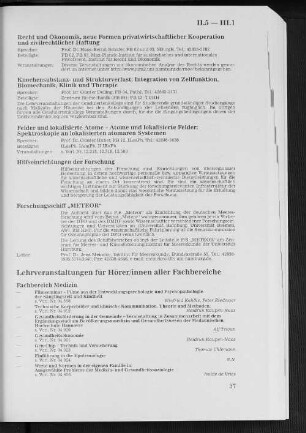 II.5 Hilfseinrichtungen der Forschung