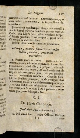 137-147, Quid sunt Horae Canonicae? Nil aliud sunt, quam ...