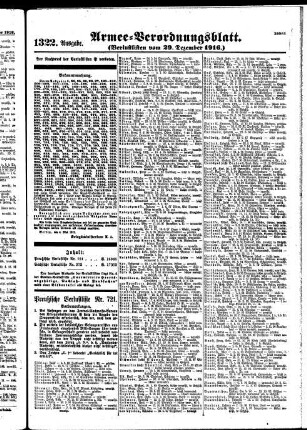 1322.Ausgabe. Freitag, 29. Dezember 1916