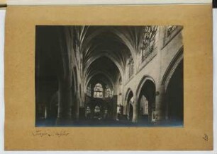 St. Nizier, Troyes: Innenansicht (aus: Skizzen- und Fotoalbum 10)
