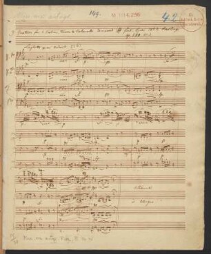 Quartette (instr.); vl (2), vla, vlc ; g-Moll; HilR op. 150,3