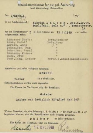 Daiber, Nikolai