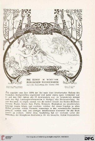 Die Kunst im württembergischen Buchgewerbe: nach der Ausstellung des Jahres 1904