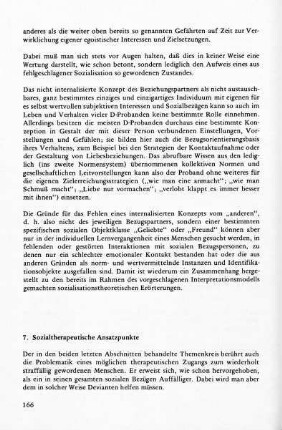 7. Sozialtherapeutische Ansatzpunkte