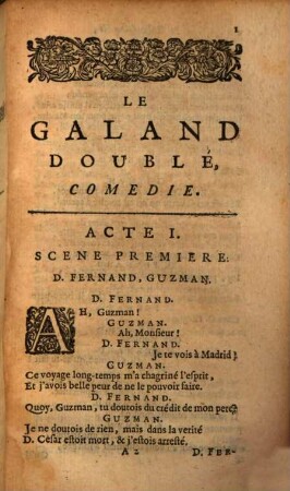 Le Galand doublé : Comédie