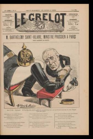 M. Barthélmy Saint-Hilaire, ministre prussien à Paris, par Alfred Le Petit