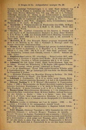 Neueste Erwerbungen von S. Glogau & Co., Buchhandlung und Antiquariat. 22. 1885
