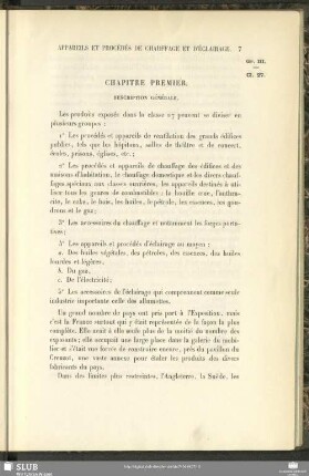 Chapitre Premier. Description Générale