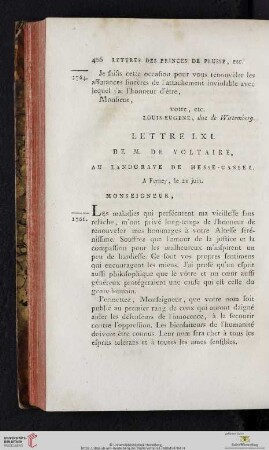 (Lettre LXI - LXX)