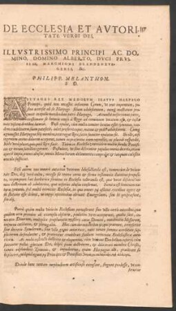 De Ecclesia Et Autoritate Verbi Dei.