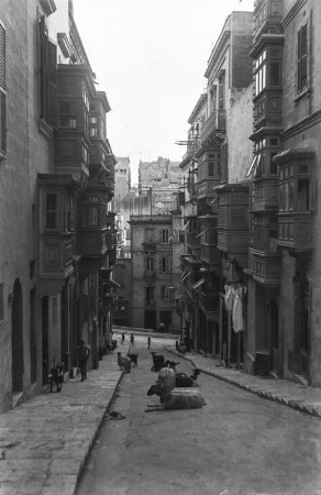 Valletta, Straßenansicht