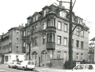 Dresden-Pieschen, Maxim-Gorki-Straße 91. Wohnhaus (um 1900). Straßenansicht
