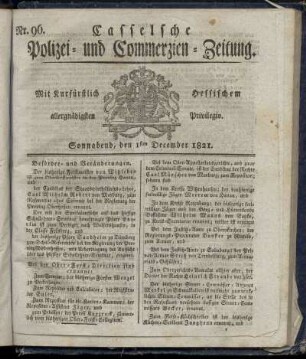 Nr. 96, Sonnabend den 1sten December. 1821