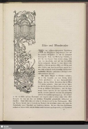 Lehr- und Wanderjahre