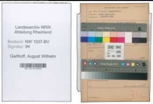 Entnazifizierung August Wilhelm Garthoff , geb. 15.06.1896 (Angestellter)