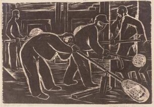 Glasbläser : Glasbläser, Holzschn. v. Kunze