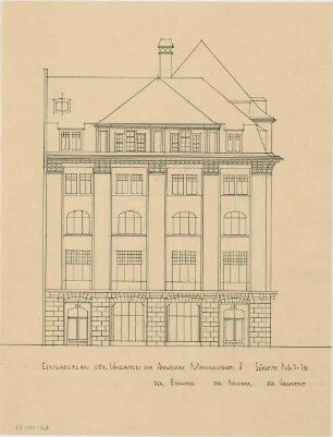Döllgast, Hans; München, Maximiliansplatz 8; Börse - Südseite (Ansicht)