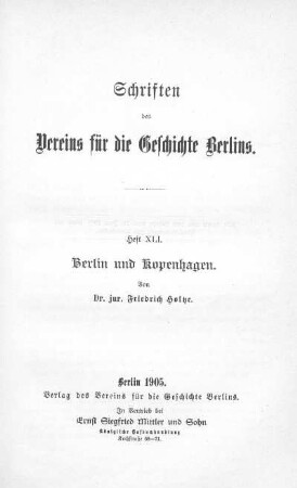 Berlin und Kopenhagen