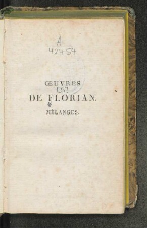Lettres de Florian à de Boissy d'Anglas