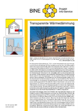 Transparente Wärmedämmung.