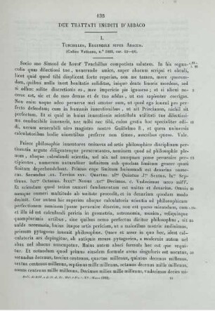 Due trattati inediti d'Abaco.