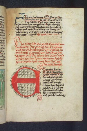 E-Initiale; (Kapitel von den Raben und Aaren)