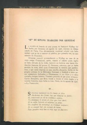 "If" de Kipling traducido por Groussac